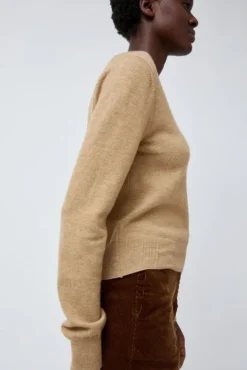 Clearance Hany Cashmere Knit in Camel Collections|Sweaters
