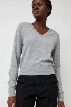 Fashion Hany Cashmere Knit in Gray Collections|Sweaters
