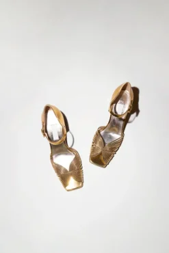 Best High 70鈥檚 Sandal in Gold Clogs And Shoes|Collections