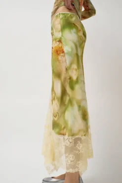 Best Hiss Skirt in Sage Molten Floral Skirts|Clothing