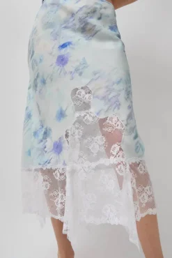 Hot Hiss Skirt in Sky Shadow Floral Skirts|Clothing