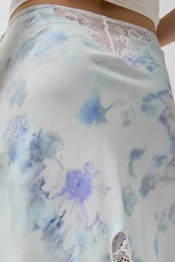 Hot Hiss Skirt in Sky Shadow Floral Skirts|Clothing