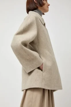 Sale Hourglass Half Coat in Beige Jackets & Outerwear|Clothing