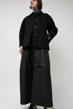 Sale Hourglass Half Coat in Black Collections|Jackets & Outerwear