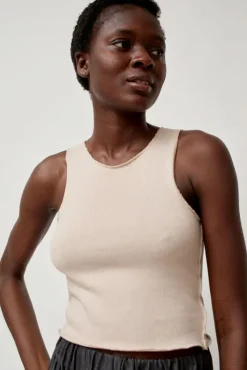 Sale Imi Tank in Cream Tops|Clothing