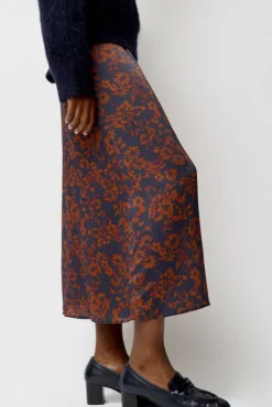 Outlet Inez Skirt in Rust and Navy Garden Collections|Skirts