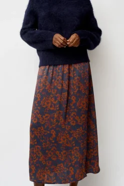 Outlet Inez Skirt in Rust and Navy Garden Collections|Skirts