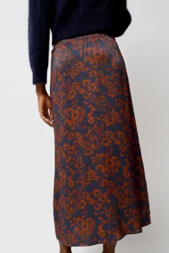 Outlet Inez Skirt in Rust and Navy Garden Collections|Skirts
