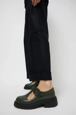 Clearance Jackie T-Strap in Olive Collections|Clogs And Shoes