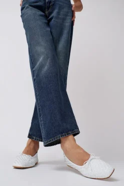 New Jada Woven Ballet Flat in White Clogs And Shoes