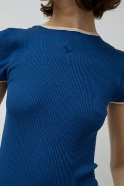 Clearance Jaya Seamless Top in Navy Collections|Tops