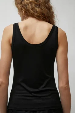 Best Jersey Scoop Tank in Black Tops|Clothing
