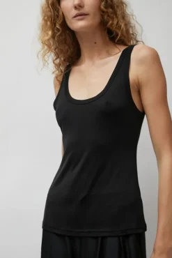 Best Jersey Scoop Tank in Black Tops|Clothing