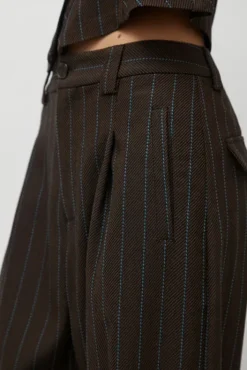 Best Kent Pant in Brown Stripe Collections|Shorts & Pants
