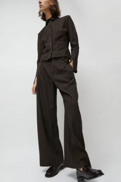Best Kent Pant in Brown Stripe Collections|Shorts & Pants