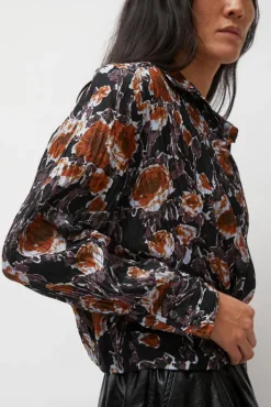 Online Lana Top in Gold Roses Collections|Tops