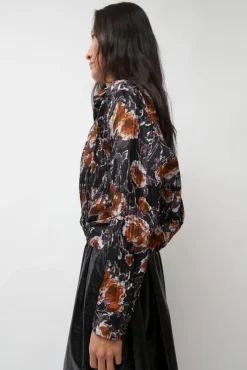 Online Lana Top in Gold Roses Collections|Tops