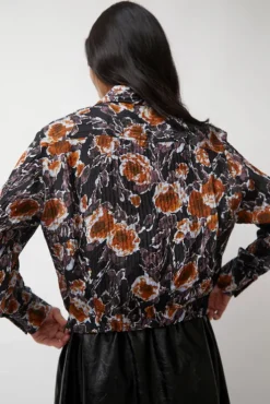 Online Lana Top in Gold Roses Collections|Tops
