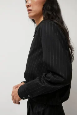 Online Lana Top in Midnight Pinstripe Collections|Tops