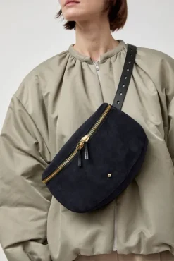 Discount La New Grande Lili Velours Bag in Noir and Bleu Universe Holiday Gift Guide|Bags