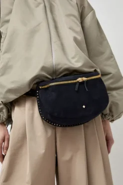 Discount La New Grande Lili Velours Bag in Noir and Bleu Universe Holiday Gift Guide|Bags