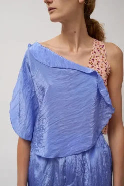 Discount Latrix Top in Blue Collections|Tops