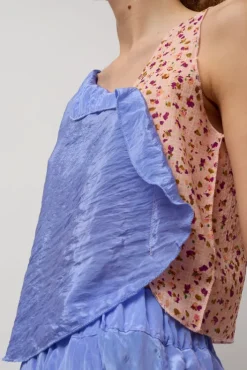 Discount Latrix Top in Blue Collections|Tops