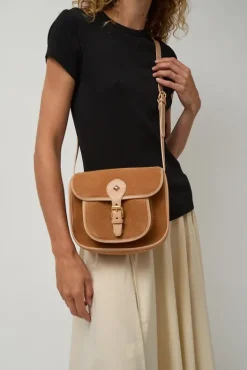 Sale Le Flavin Velours Bag in Crepi and Caramel Bags|Accessories
