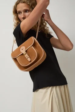Sale Le Flavin Velours Bag in Crepi and Caramel Bags|Accessories