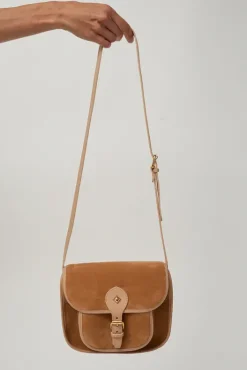 Sale Le Flavin Velours Bag in Crepi and Caramel Bags|Accessories