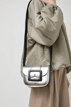 Fashion Le June Laminato Bag in Laminato Argent and Marine Holiday Gift Guide|Bags