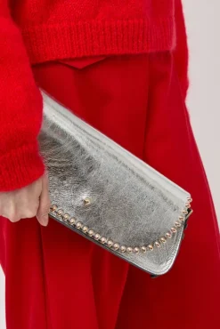 Sale Le Toutoune Rock Laminato Bag in Laminato Argent Holiday Gift Guide|Bags