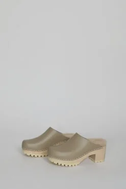 Clearance Liza Clog on Mid Tread in Clay with Bone Shearling Holiday Gift Guide|Collections