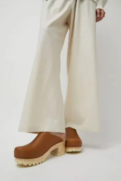 Fashion Liza Clog on Mid Tread in Palomino with Ink Aviator Shearling Clog Sandals And Shoes|Clogs And Shoes