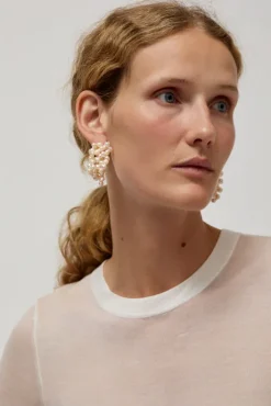 New Logo Pearl Cluster Earrings in White Holiday Gift Guide|Jewelry & Watches