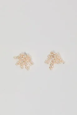 New Logo Pearl Cluster Earrings in White Holiday Gift Guide|Jewelry & Watches
