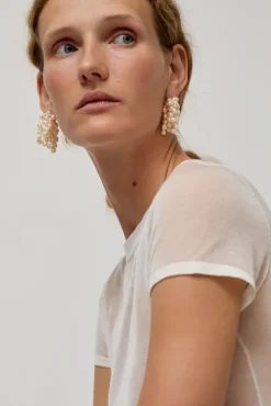 New Logo Pearl Cluster Earrings in White Holiday Gift Guide|Jewelry & Watches