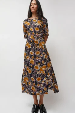 Discount Lola Dress in Gold Roses Collections|Dresses