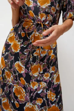 Discount Lola Dress in Gold Roses Collections|Dresses