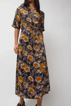 Discount Lola Dress in Gold Roses Collections|Dresses
