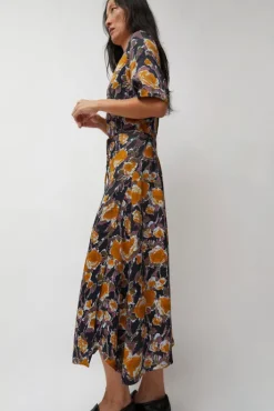 Discount Lola Dress in Gold Roses Collections|Dresses