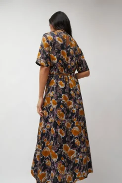 Discount Lola Dress in Gold Roses Collections|Dresses