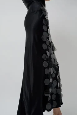 Hot Long Sequin Skirt in Black Holiday Gift Guide|Skirts