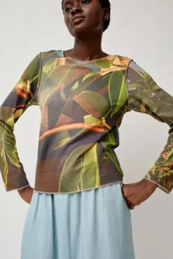 Clearance Long Sleeve Top in Tropical Tops|Clothing