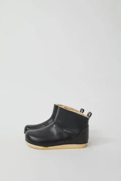 Clearance Low Shearling Clog Boot on Flat Bendable Base in Jet Holiday Gift Guide|Collections