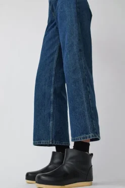 Clearance Low Shearling Clog Boot on Flat Bendable Base in Jet Holiday Gift Guide|Collections