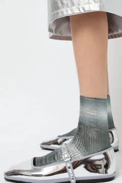 New Luce Laminated Socks in Grey Holiday Gift Guide|Collections