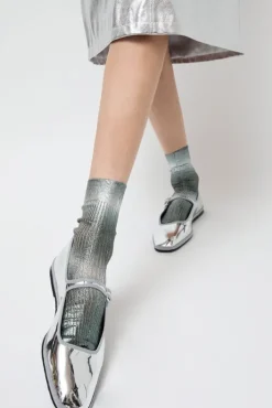 New Luce Laminated Socks in Grey Holiday Gift Guide|Collections