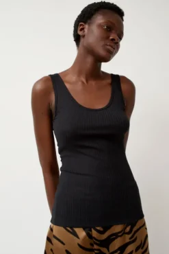 New Luiza Tank in Black Collections|Tops