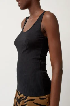 New Luiza Tank in Black Collections|Tops